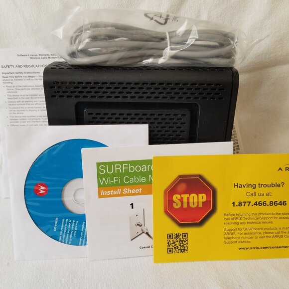 Arris Surfboard SBG6580 DOCSIS 3.0 Wireless Cable Modem Router Gateway ~ Tested - Picture 9 of 11
